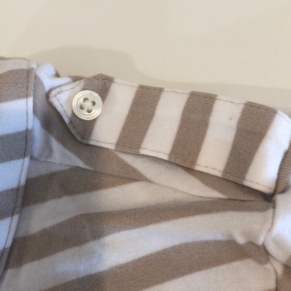 Chico’s Tie at Waist Stripped Button Down Top Small - Picture 4 of 8